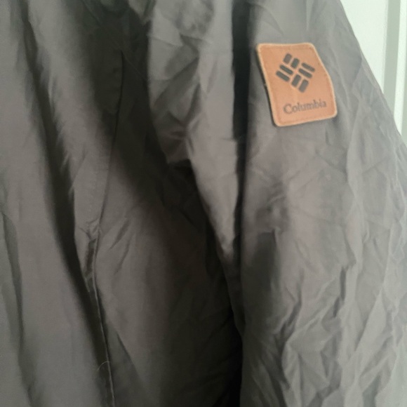 COLUMBIA Women's Grey Long Line Sherpa Hood Outdoor Parka Jacket Coat Small - Picture 3 of 7